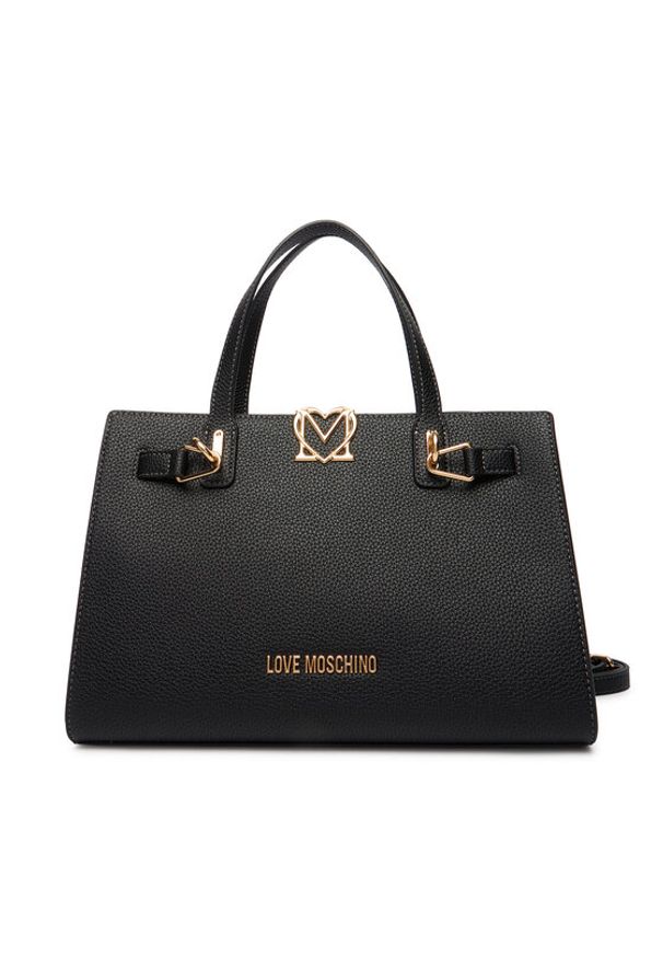 Love Moschino - LOVE MOSCHINO Torebka JC4126PP1OLM0000 Czarny. Kolor: czarny. Materiał: skórzane