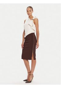 Rinascimento Spódnica ołówkowa CFC0125230003 Brązowy Slim Fit. Kolor: brązowy. Materiał: syntetyk #4