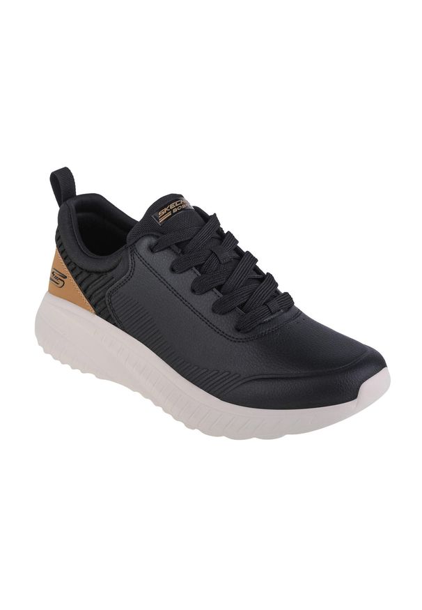 skechers - Buty sportowe Sneakersy męskie, Skechers Bobs Squad Chaos-Heel Better. Zapięcie: sznurówki. Kolor: wielokolorowy, czarny. Materiał: materiał, syntetyk, tkanina. Szerokość cholewki: normalna. Sport: turystyka piesza