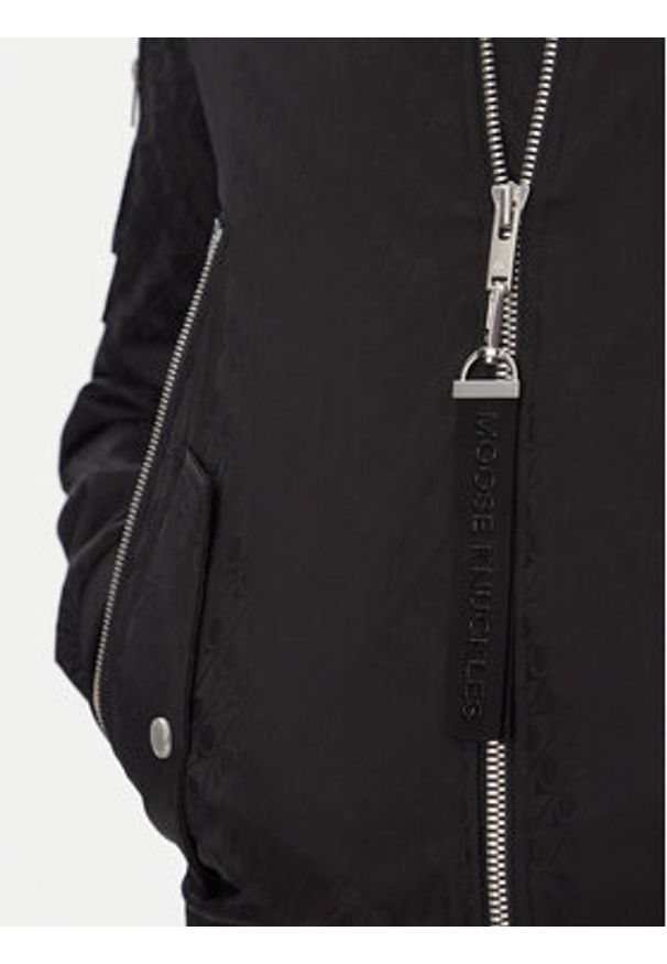 Moose Knuckles Kurtka bomber Courville M14MB003H Czarny Regular Fit. Kolor: czarny. Materiał: syntetyk