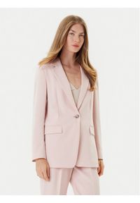 BOSS Marynarka Jocaluah 50490053 Różowy Regular Fit. Kolor: różowy. Materiał: syntetyk