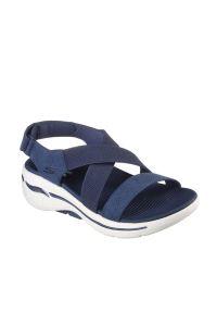 skechers - Sandały SKECHERS ARCH FIT Niebieski. Okazja: na plażę. Kolor: niebieski. Materiał: tkanina. Styl: sportowy #1