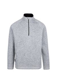 TRESPASS - Bluza Męska Corsham Marl Half Zip Fleece Top. Kolor: szary. Sezon: zima. Sport: turystyka piesza