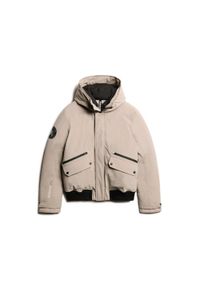 Kurtka bomber утеплена Superdry City. Kolor: beżowy. Długość rękawa: długi rękaw #1
