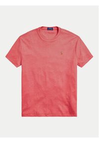 Polo Ralph Lauren T-Shirt 710740727033 Różowy Slim Fit. Typ kołnierza: polo. Kolor: różowy. Materiał: bawełna #5