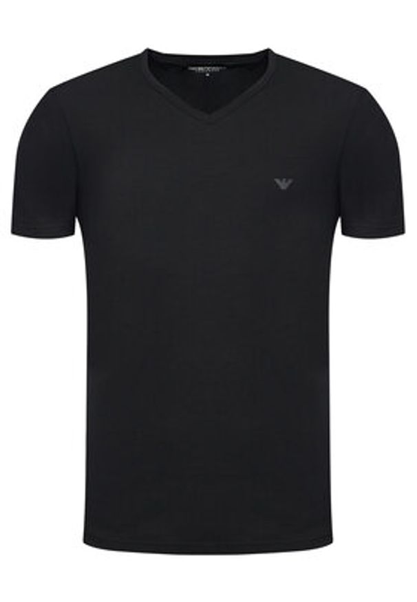 Emporio Armani Underwear Komplet 2 t-shirtów EM000392 AF14132 MC005 Czarny Regular Fit. Kolor: czarny. Materiał: bawełna