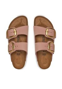 Birkenstock Klapki Arizona 1026583 Różowy. Kolor: różowy. Materiał: nubuk, skóra #4