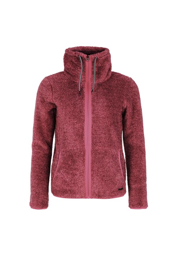 Kurtka polarowa damska z zamkiem Protest Riri. Kolor: różowy. Materiał: polar. Sezon: zima. Sport: narciarstwo