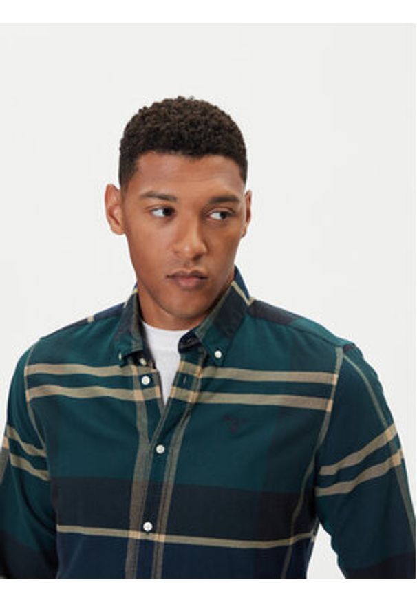 Barbour Koszula MSH4994TN23 Zielony Tailored Fit. Kolor: zielony. Materiał: bawełna