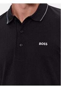 BOSS - Boss Polo Paule 4 50506195 Czarny Slim Fit. Typ kołnierza: polo. Kolor: czarny. Materiał: bawełna #4