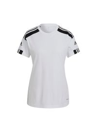 Adidas - Koszulka damska adidas Squadra 21 Jersey. Kolor: biały, czarny, wielokolorowy. Materiał: jersey