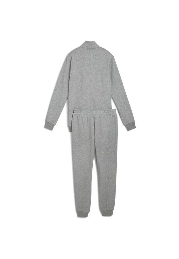 Dres Puma Ess Sweat Suit Fl, Mężczyźni. Kolor: szary. Materiał: dresówka. Sport: fitness