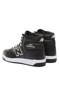 New Balance Sneakersy BB480COB Czarny. Kolor: biały, czarny. Materiał: skóra #4