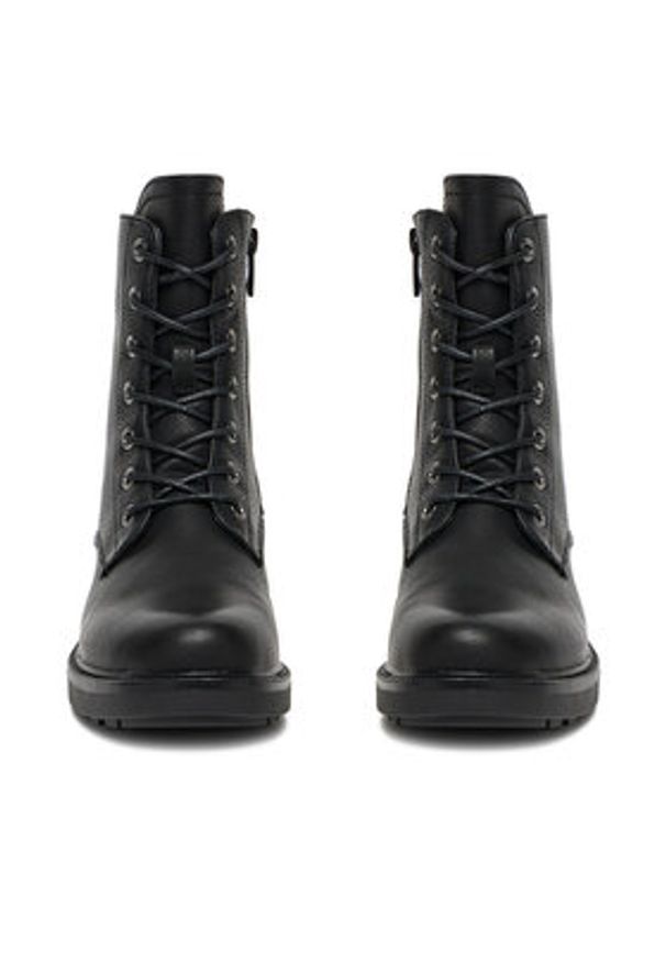 Clara Barson Trzewiki CEO-WS5658-17 Czarny. Kolor: czarny. Materiał: materiał, skóra