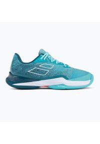 Buty do tenisa męskie Babolat Jet Mach 3 All Court. Kolor: niebieski, pomarańczowy, wielokolorowy. Sport: tenis