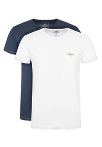 Aeronautica Militare Komplet t-shirtów AM1UTI003B Kolorowy Slim Fit. Materiał: bawełna. Wzór: kolorowy #1