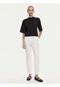 Pinko - PINKO Spodnie materiałowe 100155 A1L4 Z05 Biały Regular Fit. Kolor: biały. Materiał: wiskoza