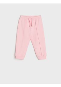 Sinsay - Spodnie dresowe jogger - begonia. Materiał: dresówka
