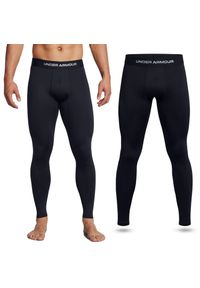 Legginsy sportowe męskie Under Armour getry szybkoschnące treningowe. Kolor: czarny