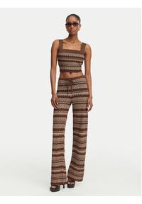 Marciano Guess Spodnie materiałowe G6GB13 Z0645 Brązowy Regular Fit. Kolor: brązowy. Materiał: wiskoza #5