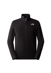 Bluza The North Face 100 Glacier 1/4 Zip Fleece 0A855WJK31 - czarna. Kolor: czarny. Materiał: dzianina, polar, poliester. Styl: klasyczny. Sport: narciarstwo