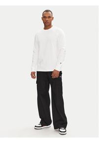 Champion Longsleeve 221164 Biały Loose Fit. Kolor: biały. Materiał: bawełna. Długość rękawa: długi rękaw #5
