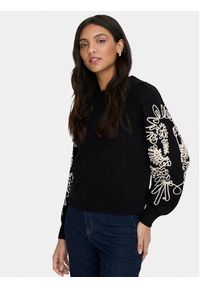 only - ONLY Sweter Magnolia 15367757 Czarny Regular Fit. Kolor: czarny. Materiał: syntetyk #4