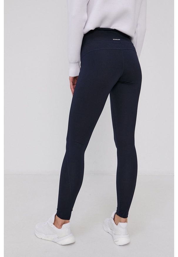 Adidas - adidas - Legginsy. Kolor: niebieski. Materiał: dzianina. Wzór: gładki
