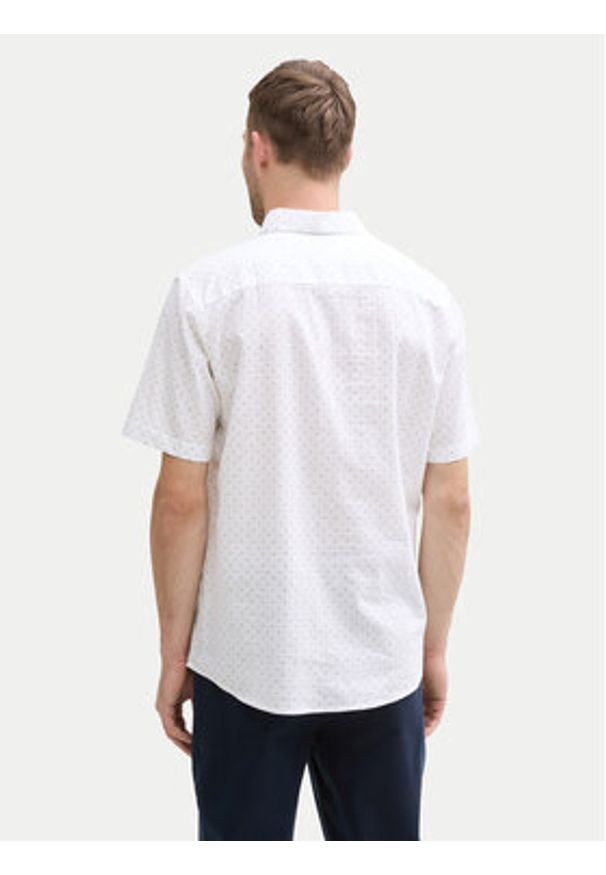 Tom Tailor Koszula 1045099 Biały Regular Fit. Kolor: biały. Materiał: bawełna
