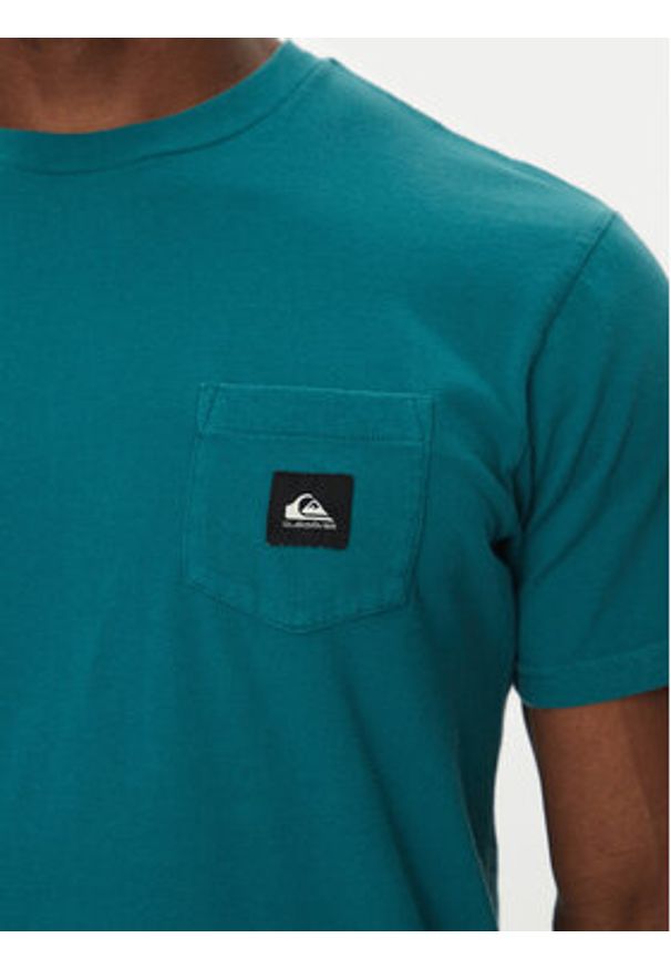 Quiksilver T-Shirt EQYZT08035 Zielony Regular Fit. Kolor: zielony. Materiał: bawełna