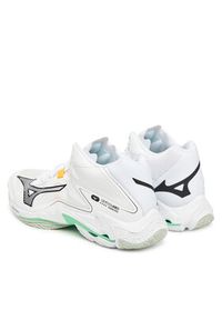 Mizuno Buty halowe Wave Lightning Z8 Mid V1GA2405 Biały. Kolor: biały. Materiał: skóra. Model: Mizuno Wave #4