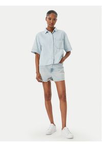 TOMMY HILFIGER - Tommy Hilfiger Szorty jeansowe WW0WW49578 Niebieski Wide Fit. Kolor: niebieski. Materiał: bawełna #5