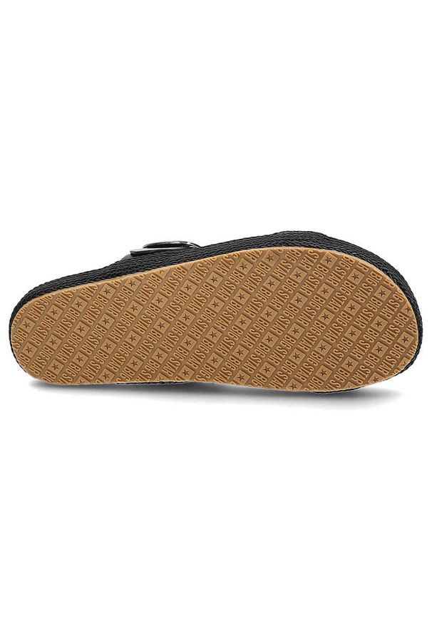 Big-Star - Czarne Klapki Big Star Modne Buty Na Lato. Okazja: na co dzień. Kolor: czarny. Materiał: skóra ekologiczna, skóra. Wzór: paski, aplikacja. Sezon: lato. Styl: sportowy, elegancki, klasyczny, casual, wakacyjny