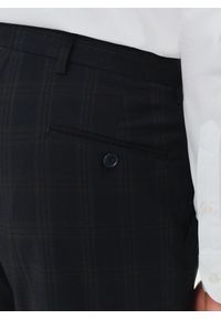 Pako Lorente - PAKO LORENTE – Męskie spodnie garniturowe w odcieniu granatowym. Kolor: niebieski. Materiał: poliester, wełna, lycra. Styl: elegancki #4