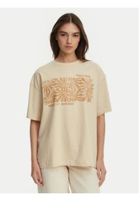 Billabong T-Shirt Wander Across EBJZT00483 Beżowy Loose Fit. Kolor: beżowy. Materiał: bawełna #1