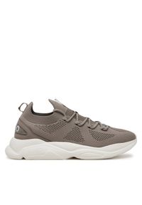 Hugo - HUGO Sneakersy Leon 50541684 Szary. Kolor: szary. Materiał: materiał #1