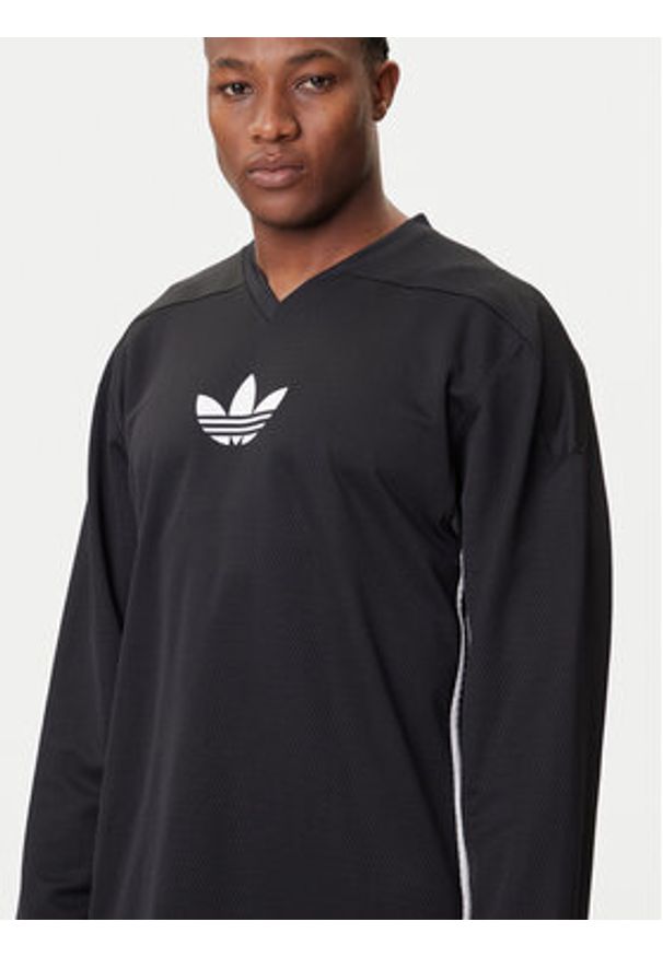 Adidas - adidas Longsleeve adicolor Mesh JY1307 Czarny Regular Fit. Kolor: czarny. Materiał: syntetyk. Długość rękawa: długi rękaw