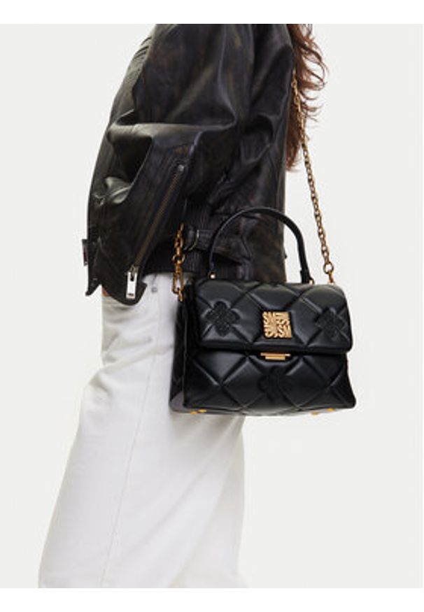 Steve Madden Torebka Brutus SM13001717 Czarny. Kolor: czarny. Materiał: skórzane