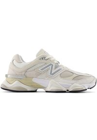 Buty unisex New Balance U9060WHT – beżowe. Kolor: beżowy. Materiał: zamsz, guma, materiał, skóra, syntetyk. Szerokość cholewki: normalna. Sport: turystyka piesza