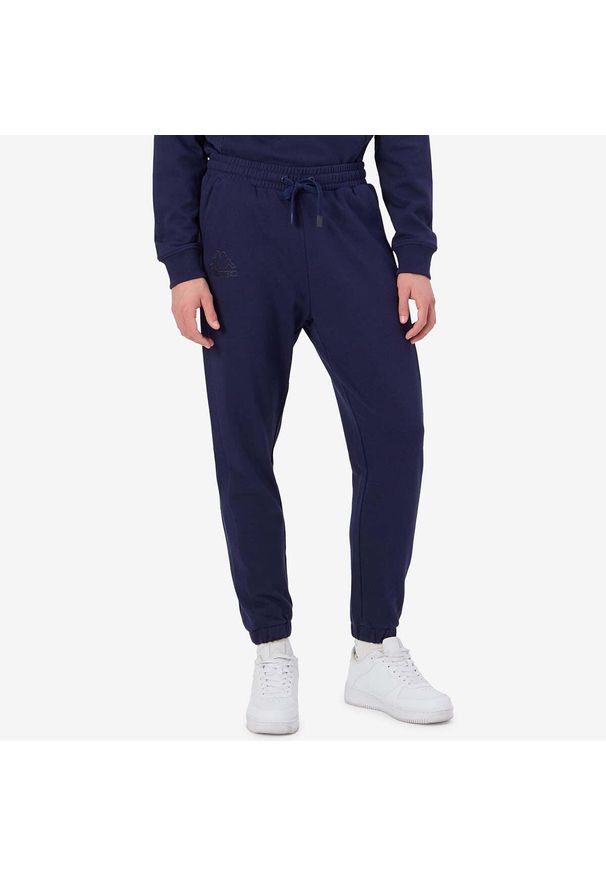 Spodnie do biegania Kappa Giavo. Kolor: niebieski. Materiał: dresówka. Długość: długie