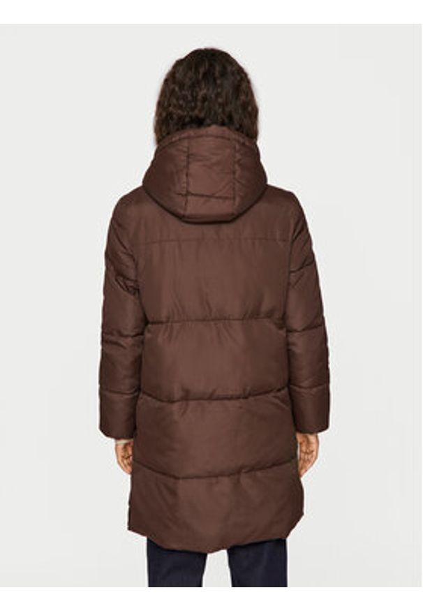 Vila Kurtka zimowa Dorsty 14094320 Brązowy Regular Fit. Kolor: brązowy. Materiał: syntetyk. Sezon: zima