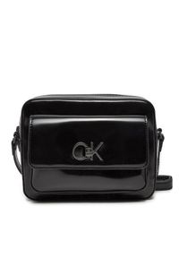 Calvin Klein Torebka Re-Lock Camera K60K612544 Czarny. Kolor: czarny. Materiał: skórzane #1