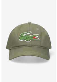 Lacoste czapka z daszkiem kolor zielony z aplikacją RK4711-031. Kolor: zielony. Wzór: aplikacja #4