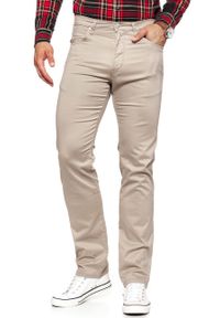 Wrangler - WRANGLER SPODNIE MĘSKIE ARIZONA DESERT TAUPE W12ORW227 $. Materiał: materiał #10