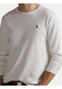 Polo Ralph Lauren Longsleeve 710760121 Biały Slim Fit. Typ kołnierza: polo. Kolor: biały. Materiał: bawełna. Długość rękawa: długi rękaw #4