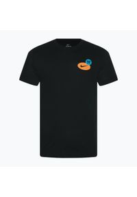 Koszulka treningowa męska Nike Dri-Fit Fitness. Kolor: wielokolorowy, czarny. Technologia: Dri-Fit (Nike). Sport: fitness