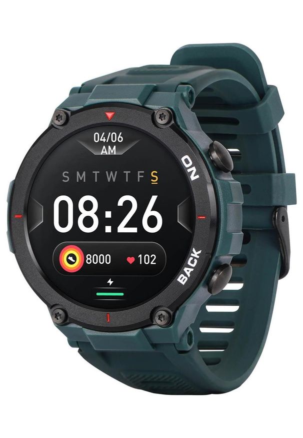 GARETT - Smartwatch Garett GRS zielony. Rodzaj zegarka: smartwatch. Kolor: zielony. Styl: casual, sportowy