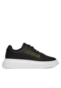 Just Cavalli Sneakersy 79RA3SB3 ZPB46 Czarny. Kolor: czarny. Materiał: skóra