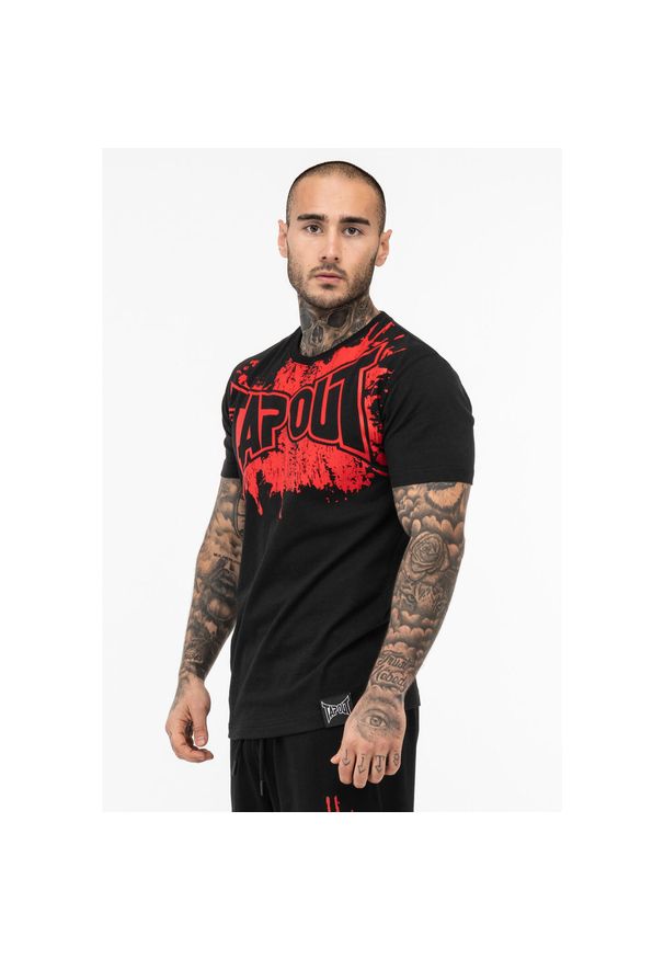 TAPOUT - Koszulka Tapout Splashed. Kolor: wielokolorowy, czarny, czerwony
