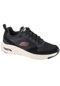 skechers - Buty do chodzenia męskie, Skechers Arch Fit - Servitica. Kolor: wielokolorowy, czarny, biały. Sport: turystyka piesza